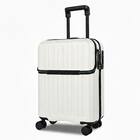 トップオープン ジッパータイプ キャリーケース 38L (クリーム) 1枚目画像