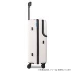 トップオープン ジッパータイプ キャリーケース 38L (クリーム) 4枚目画像