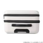 トップオープン ジッパータイプ キャリーケース 38L (クリーム) 6枚目画像