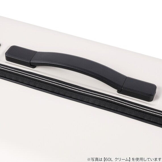 トップオープン ジッパータイプ キャリーケース 38L (クリーム) 7枚目画像