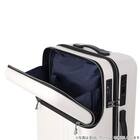 トップオープン ジッパータイプ キャリーケース 38L (クリーム) 17枚目画像