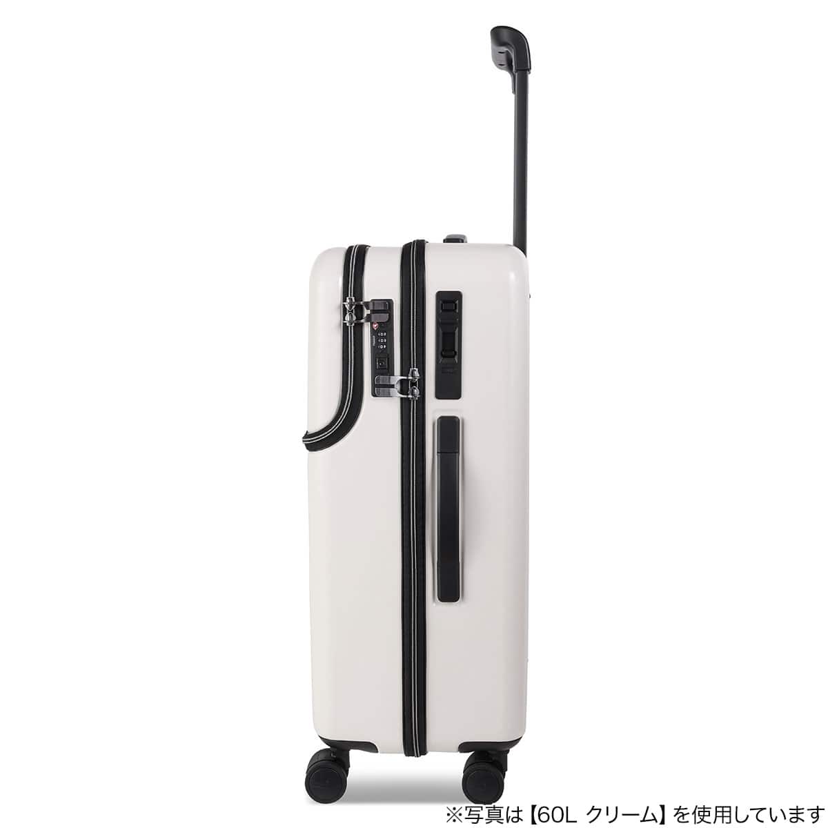 トップオープン ジッパータイプ キャリーケース 38L (ターコイズ