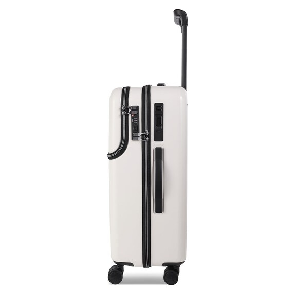 トップオープン ジッパータイプ キャリーケース 60L (クリーム) 2枚目画像