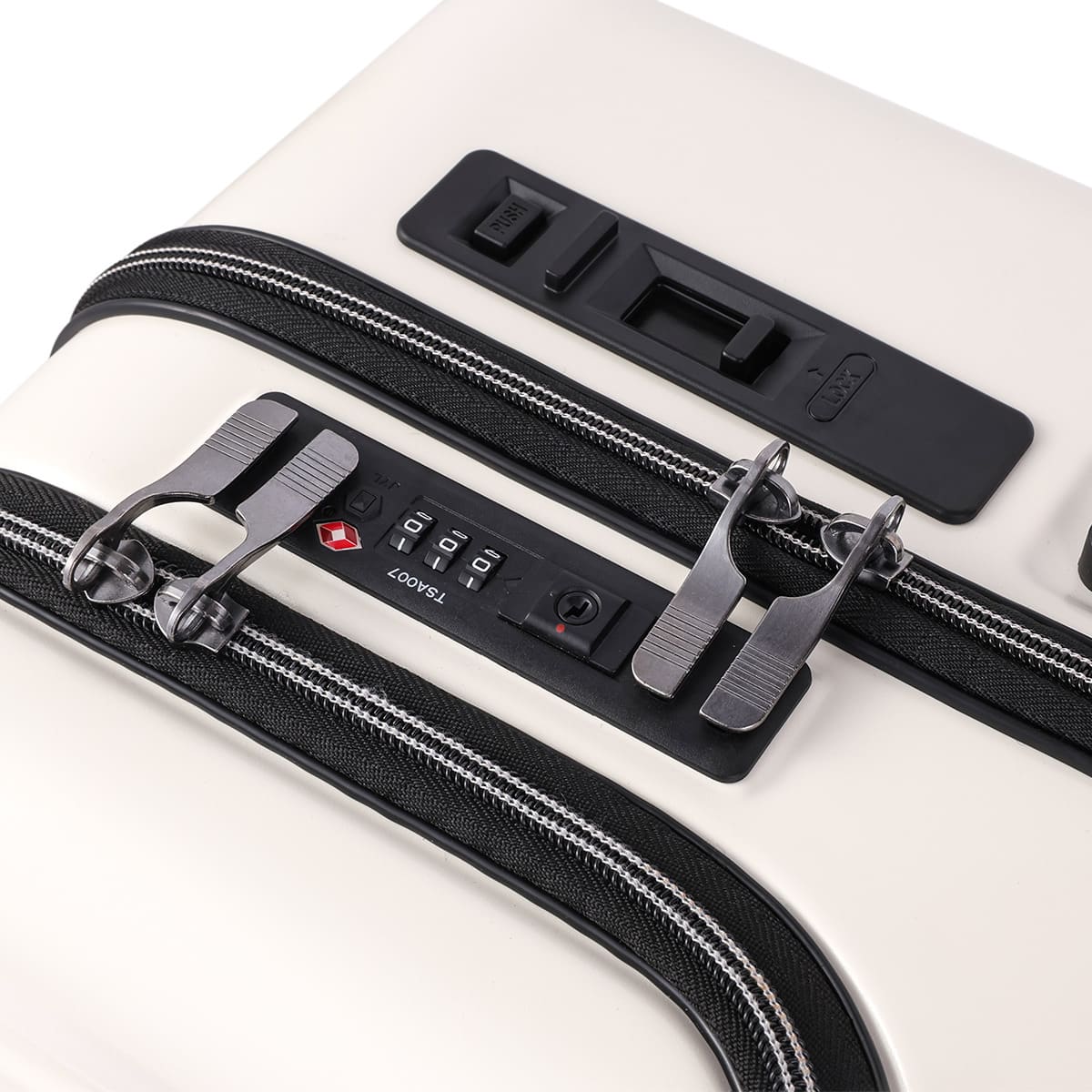 トップオープン ジッパータイプ キャリーケース 60L (クリーム