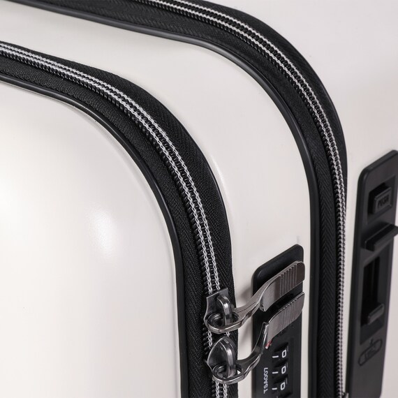 トップオープン ジッパータイプ キャリーケース 60L (クリーム) 12枚目画像