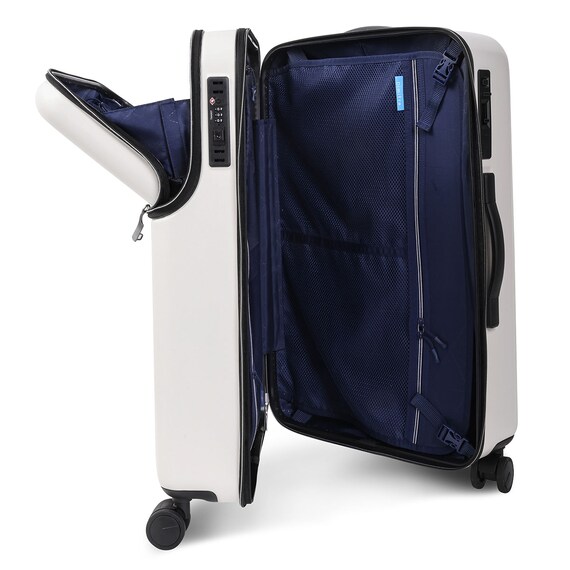 トップオープン ジッパータイプ キャリーケース 60L (クリーム) 19枚目画像