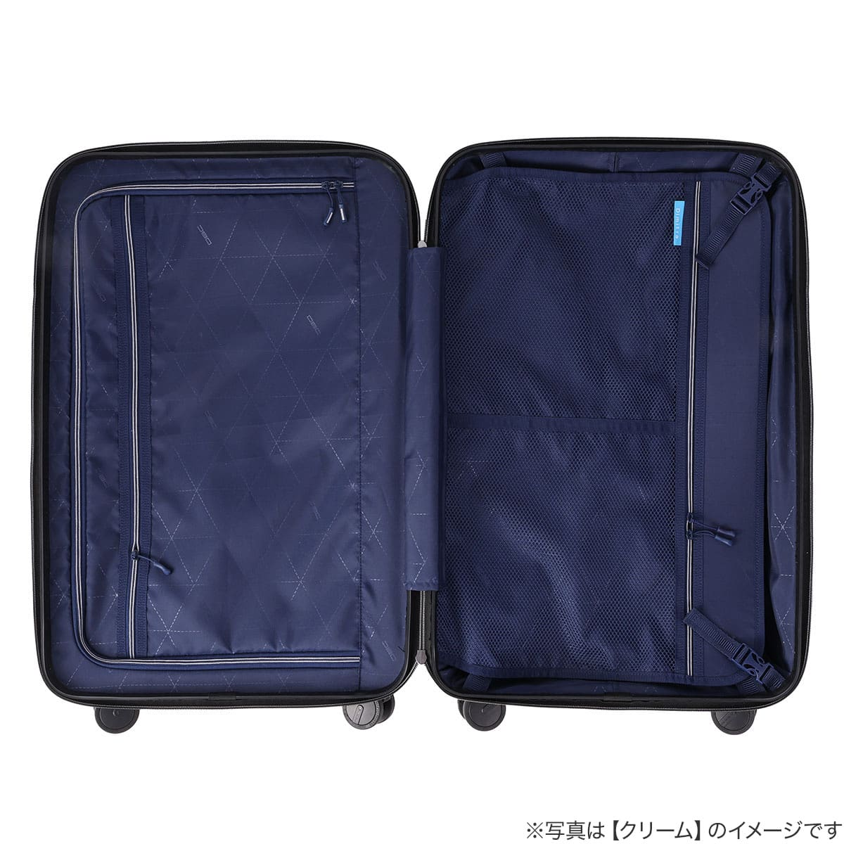トップオープン ジッパータイプ キャリーケース 60L (ターコイズ