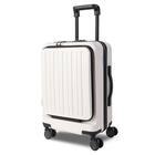 フロントオープン ジッパータイプ キャリーケース 38L (クリーム) 2枚目画像