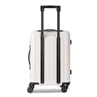 フロントオープン ジッパータイプ キャリーケース 38L (クリーム) 4枚目画像