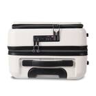 フロントオープン ジッパータイプ キャリーケース 38L (クリーム) 6枚目画像