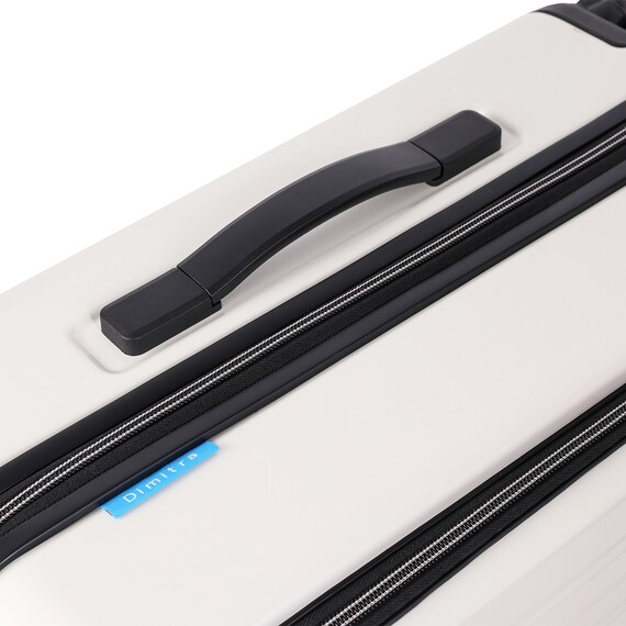 フロントオープン ジッパータイプ キャリーケース 38L (クリーム) 8枚目画像