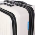 フロントオープン ジッパータイプ キャリーケース 38L (クリーム) 9枚目画像