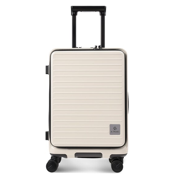 フロントオープン ジッパータイプ キャリーケース 40L (クリーム) 2枚目画像