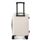 フロントオープン ジッパータイプ キャリーケース 40L (クリーム) 5枚目画像