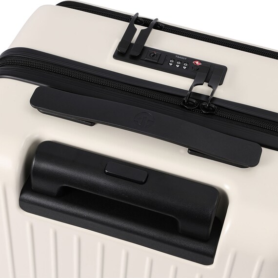 フロントオープン ジッパータイプ キャリーケース 40L (クリーム) 8枚目画像