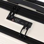 フロントオープン ジッパータイプ キャリーケース 40L (クリーム) 9枚目画像