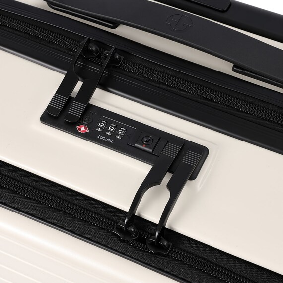 フロントオープン ジッパータイプ キャリーケース 40L (クリーム) 9枚目画像