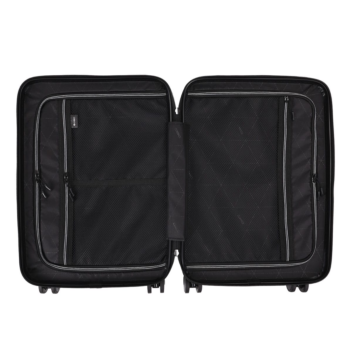 フロントオープン ジッパータイプ キャリーケース 40L (クリーム
