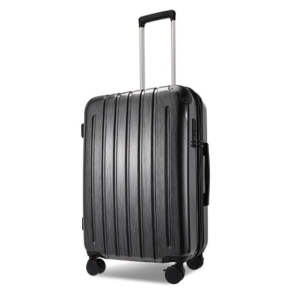 拡張 ジッパータイプ キャリーケース 88-100L (ガンメタブラッシュ) 1枚目画像