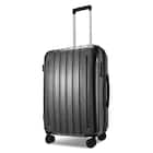 拡張 ジッパータイプ キャリーケース 88-100L (ガンメタブラッシュ) 1枚目画像