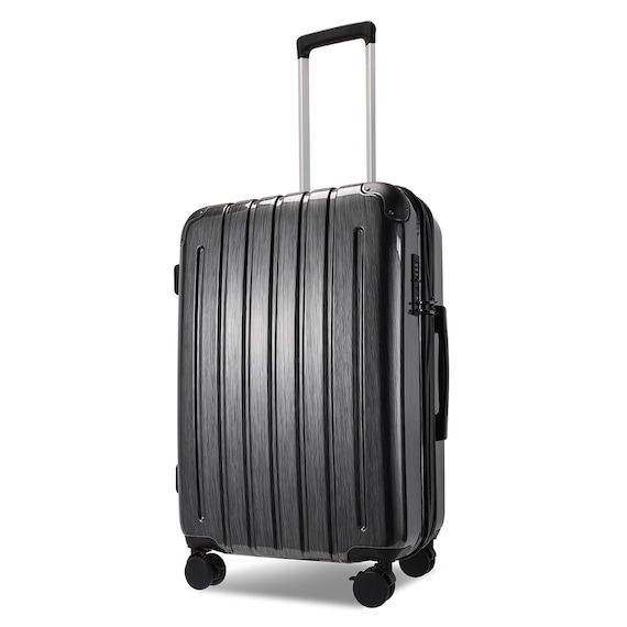 拡張 ジッパータイプ キャリーケース 88-100L (ガンメタブラッシュ) 1枚目画像