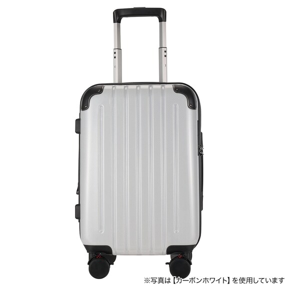 拡張 ジッパータイプ キャリーケース 88-100L (ガンメタブラッシュ) 3枚目画像