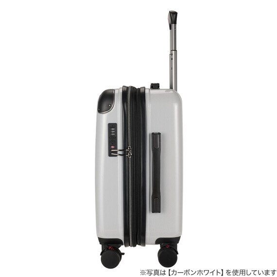 拡張 ジッパータイプ キャリーケース 88-100L (ガンメタブラッシュ) 4枚目画像