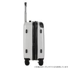 拡張 ジッパータイプ キャリーケース 88-100L (ガンメタブラッシュ) 6枚目画像