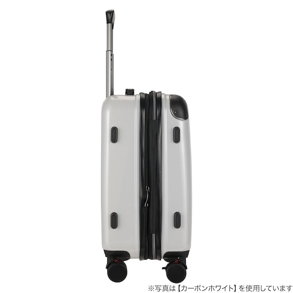 拡張 ジッパータイプ キャリーケース 88-100L (ガンメタブラッシュ) 6枚目画像