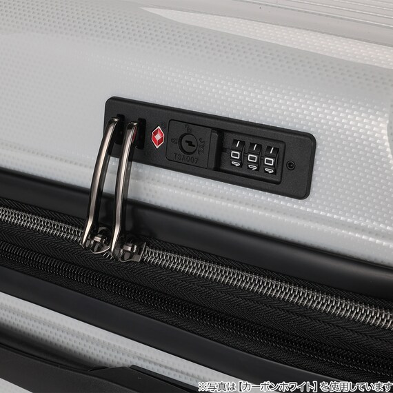 拡張 ジッパータイプ キャリーケース 88-100L (ガンメタブラッシュ) 8枚目画像