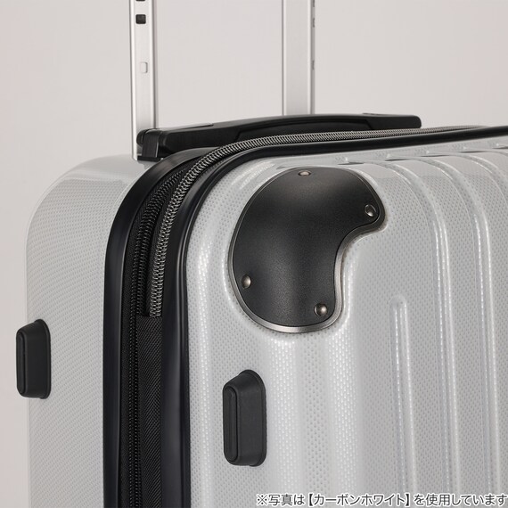 拡張 ジッパータイプ キャリーケース 88-100L (ガンメタブラッシュ) 11枚目画像