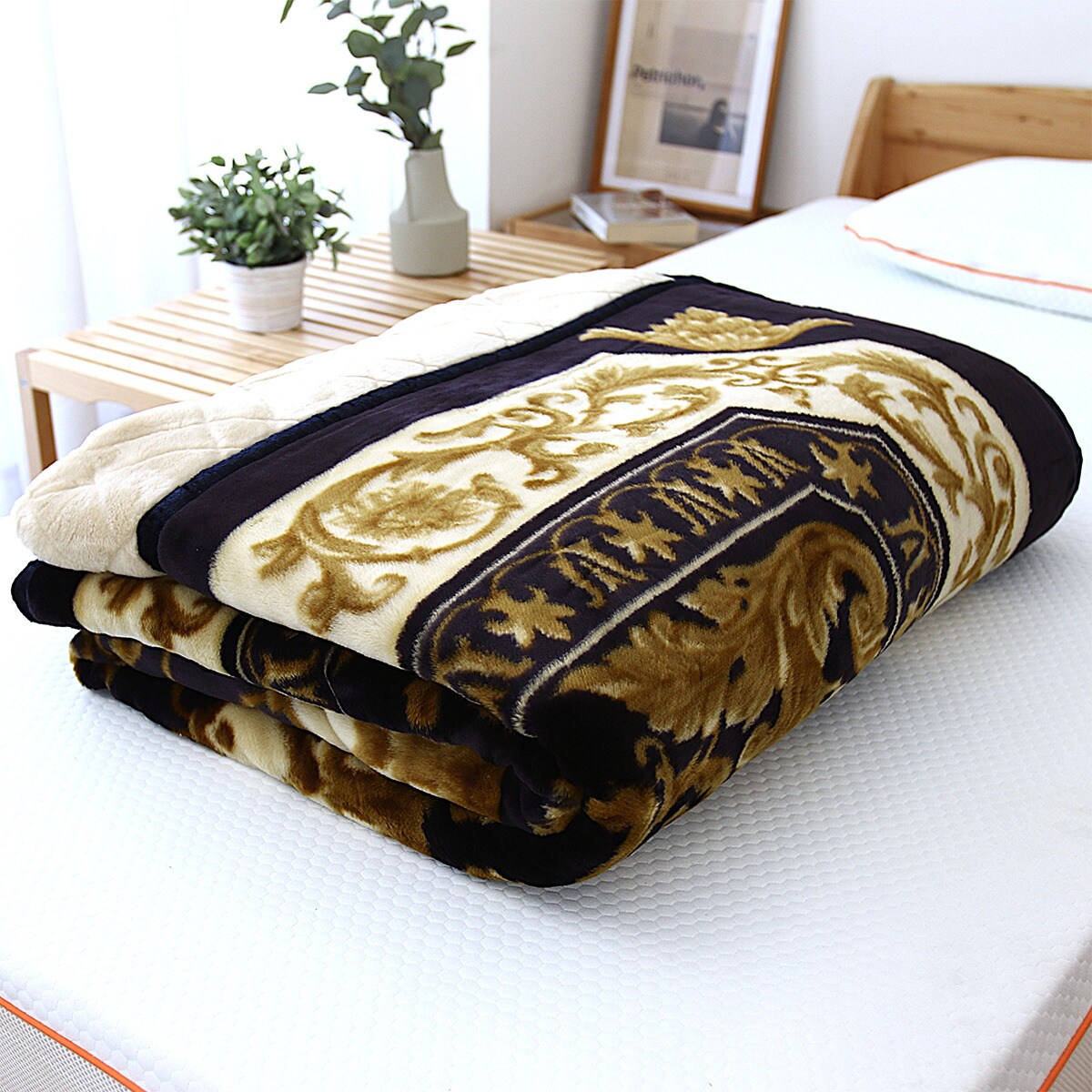 カシミアウール混綿入りアクリル毛布 シングル (LFR NV) | ニトリ