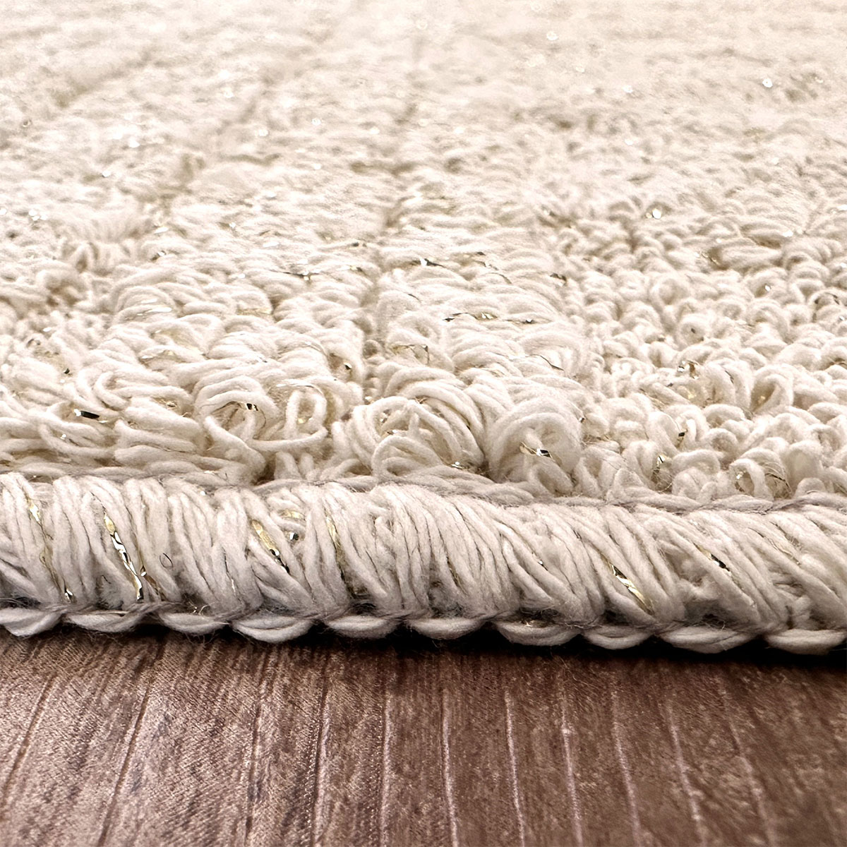 金ラメ入り綿混ラグ 185×185cm (CDN IV) | ニトリネット【公式】 家具