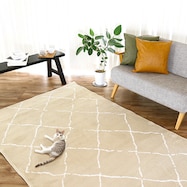 【ペット対応】ベニワレン柄の高機能ラグ (FRL)