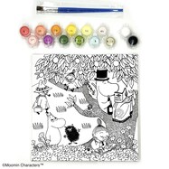 ぬりえキャンバス 木の上のムーミンパパ (200×200)