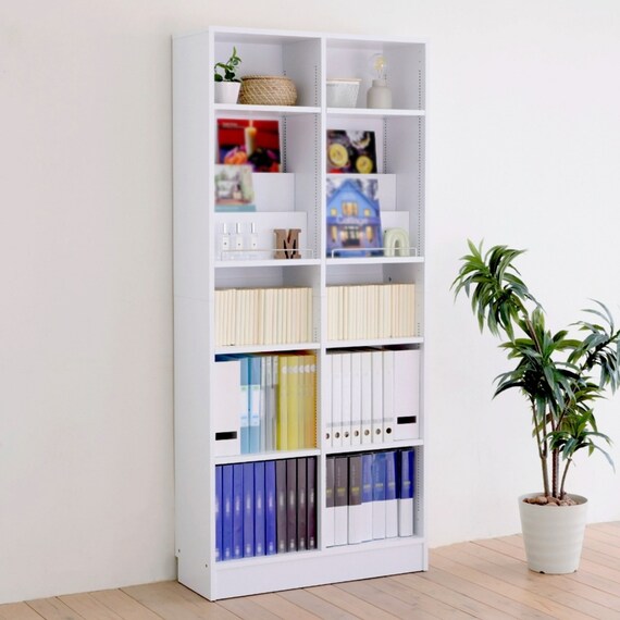 表紙を見せて収納できる本棚 [深型タイプ] (幅81cm ホワイト) | ニトリ 