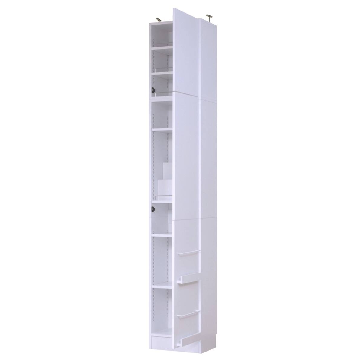 表紙を見せて収納できる本棚 [深型タイプ] (幅42cm ハイタイプ 扉付き