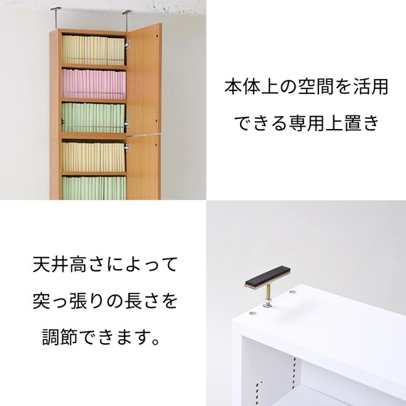 表紙を見せて収納できる本棚 [浅型タイプ] (幅42cm ハイタイプ 扉付き 