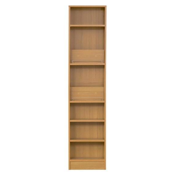 表紙を見せて収納できる本棚 [浅型タイプ] (幅42cm ライトブラウン) 5枚目画像