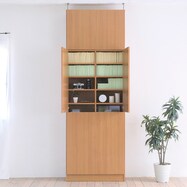 1cm間隔で棚板調整ができるラック [深型タイプ] (ハイタイプ 扉付)