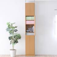 1cm間隔で棚板調整ができるラック [深型タイプ] (ハイタイプ 扉付)