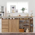 薄型カウンター下収納セット (BR) 1枚目画像