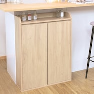 薄型カウンター下収納 扉タイプ (幅60cm)