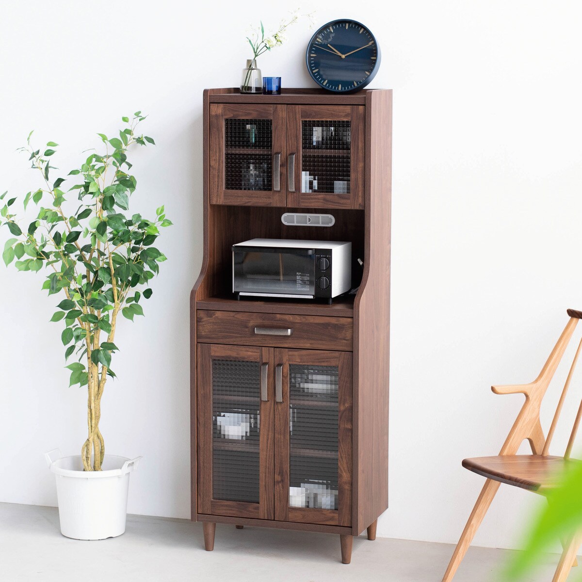 Win様①【定価4万円】ニトリ壁面ユニットキャビネット ニトリ 壁面ユニットキャビネット(ウォーレン 40-2D DBR
