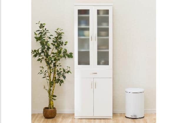 【美品】ニトリ食器棚(コパン 60DB WH) ｼｮｯｷﾀﾞﾅ ｺﾊﾟﾝ T 60DB WH | ニトリネット【公式】 家具・インテリア通販