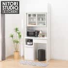 キッチンボード(上置き付き リガーレ100KBハイタイプ WH) 1枚目画像