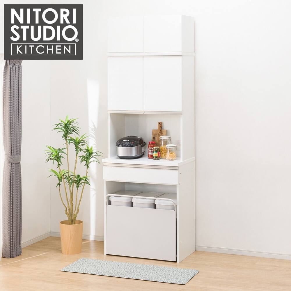 R073 NITORI SORREL シリーズ キッチンボード、食器棚、幅100cm Used・美品