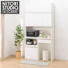 キッチンボード(上置き付き リガーレ120KB WH) 1枚目画像