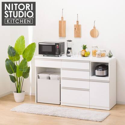 ニトリリガーレ ナチュラルウッド キャビネット レンジ台（キッチン 