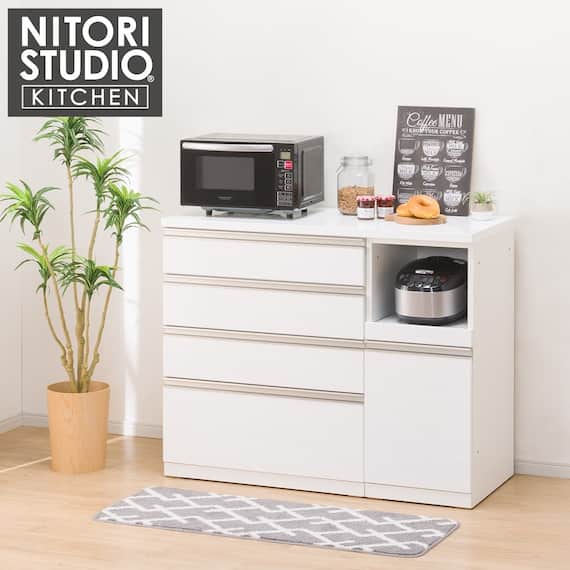 キッチンカウンター(リガーレ120CT WH) 1枚目画像